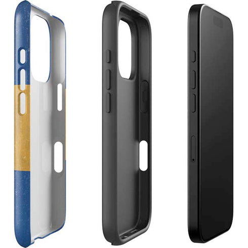 Barbados Flag Distressed iPhone 16 Pro Max Impact Case
